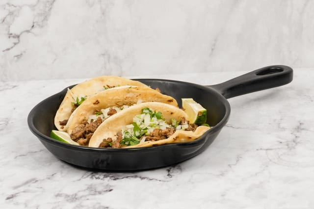 Grilled Beef Taco | Taco de Carne Asada.