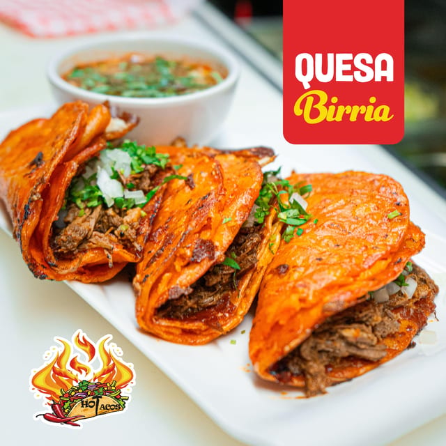 3 Quesabirrias + Consomé | 3 Quesabirrias + Birria Consomé.